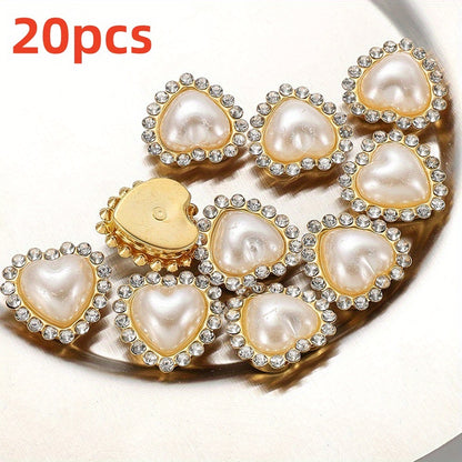 20pcs White Acrylic Artificial Pearl Beads