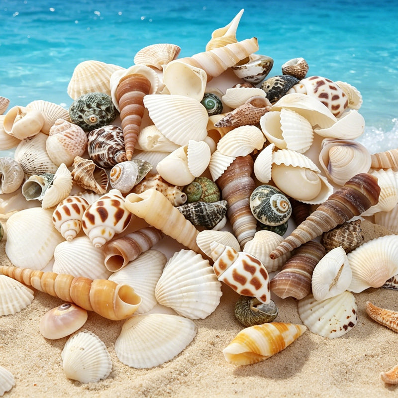 200pcs Tiny Artificial Sea Shells Beads
