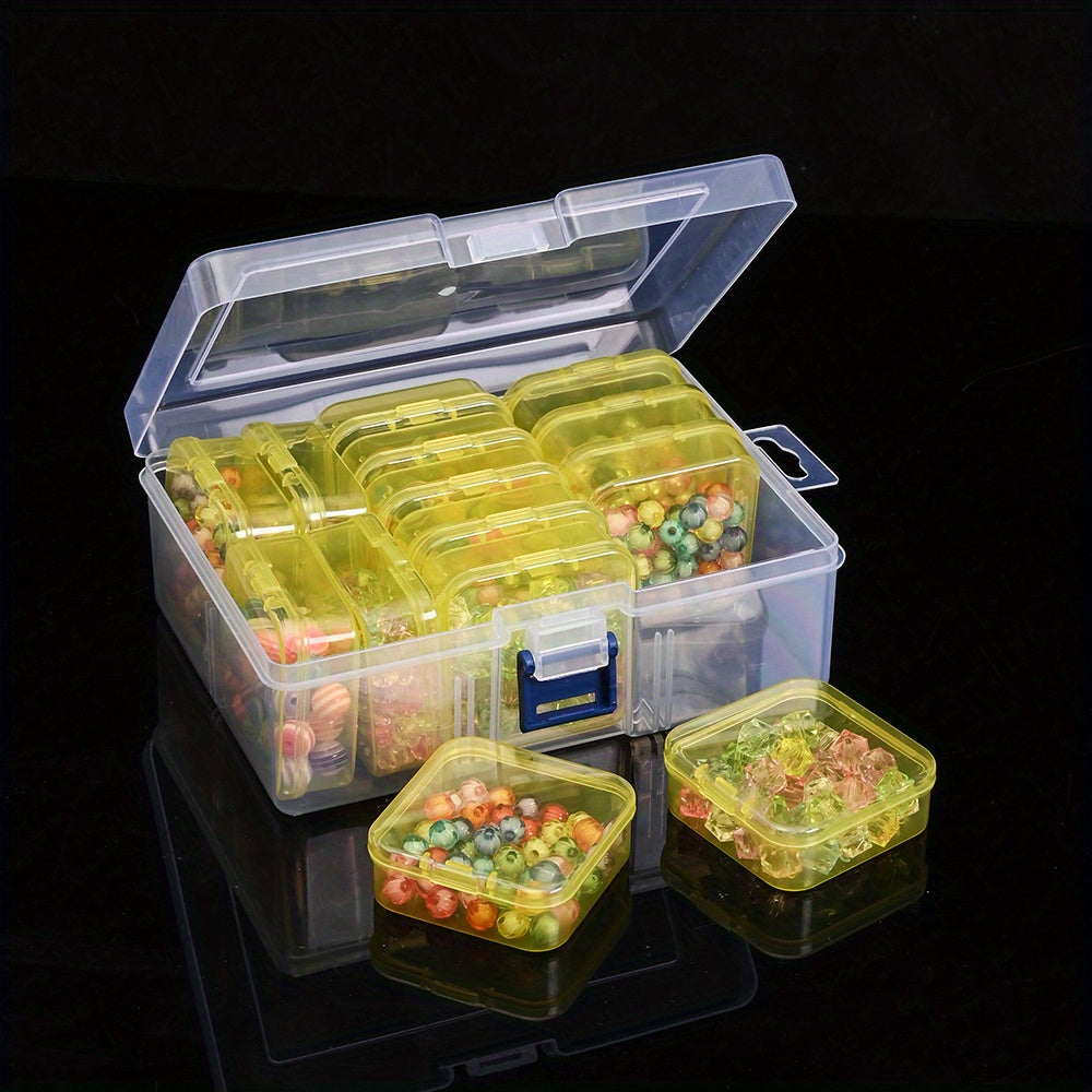 14pcs/box Transparent Plastic Storage Boxes
