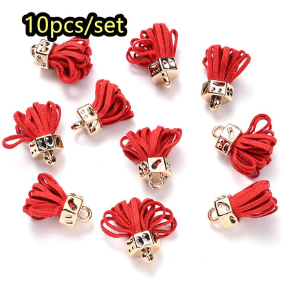Fashion Mini Colorful Fringe with Golden Cap