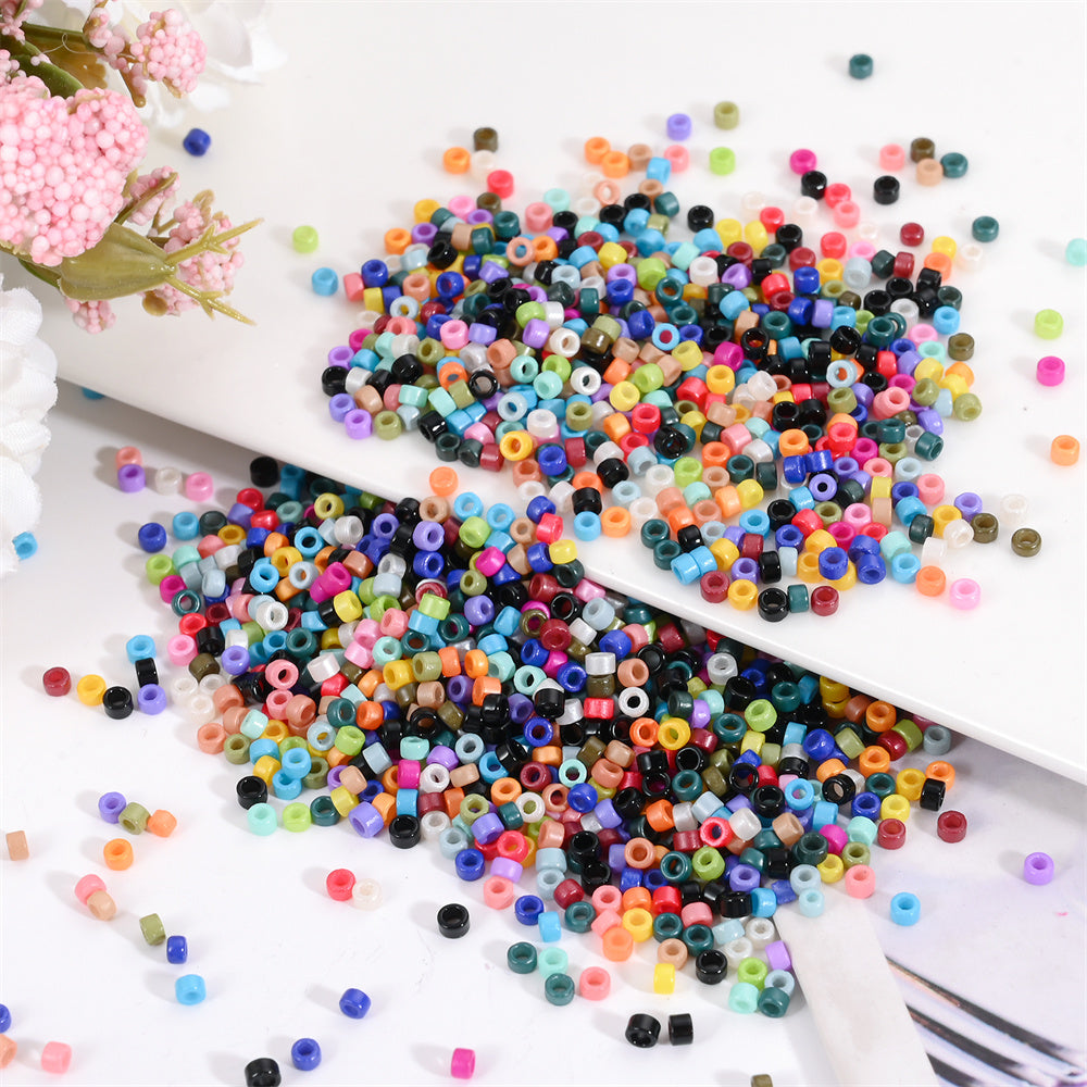 100g/bag 3mm Antique Finish Glass Seed Beads