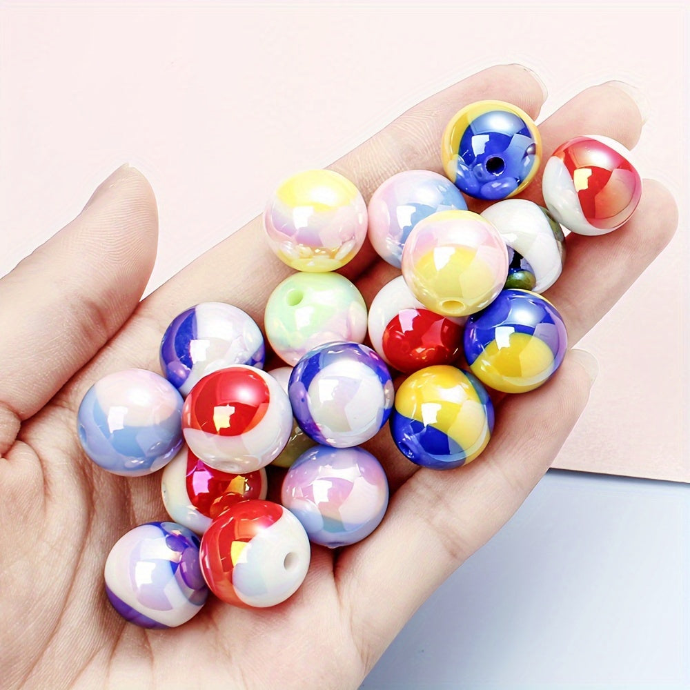 Two-Tone Round Acrylic Beads
