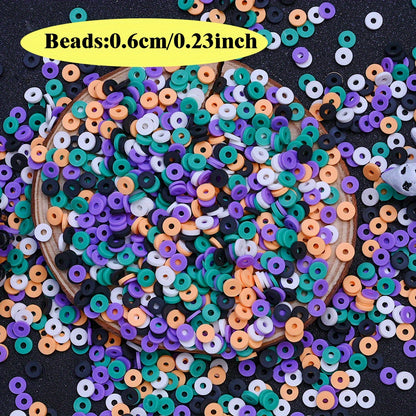 Halloween Polymer Clay Heishi Beads