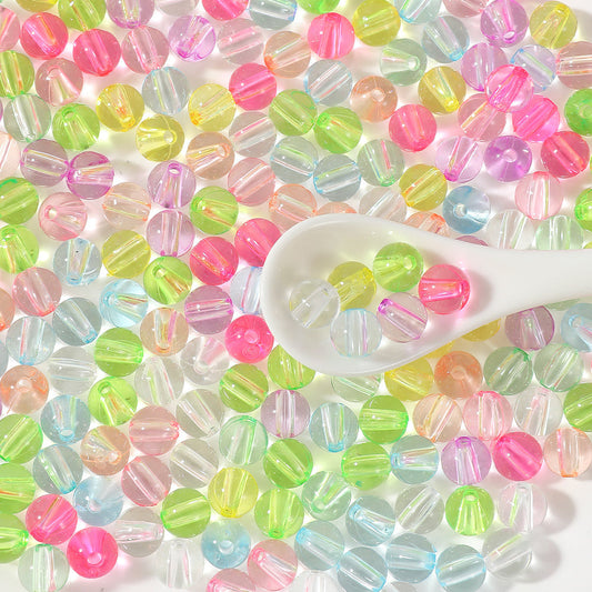 Transparent Round Acrylic Beads