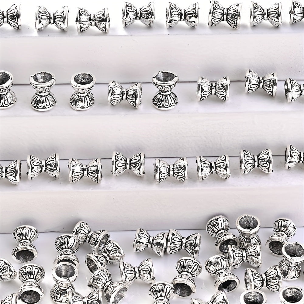 10/50PCS 6mm White Double-Sided Lotus Bead Set