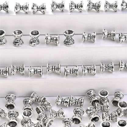 10/50PCS 6mm White Double-Sided Lotus Bead Set