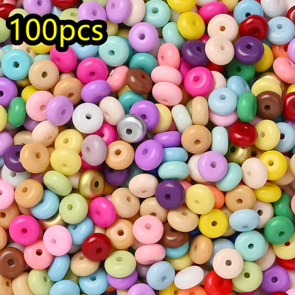 Macaron Glass Safety Buckle Beads