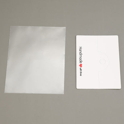 200PCS Handmade Jewelry Packaging Set with Clear Bags & Cards