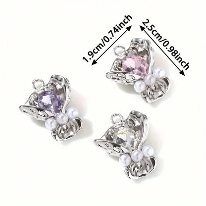 Bouquet Rhinestone Alloy Pendants
