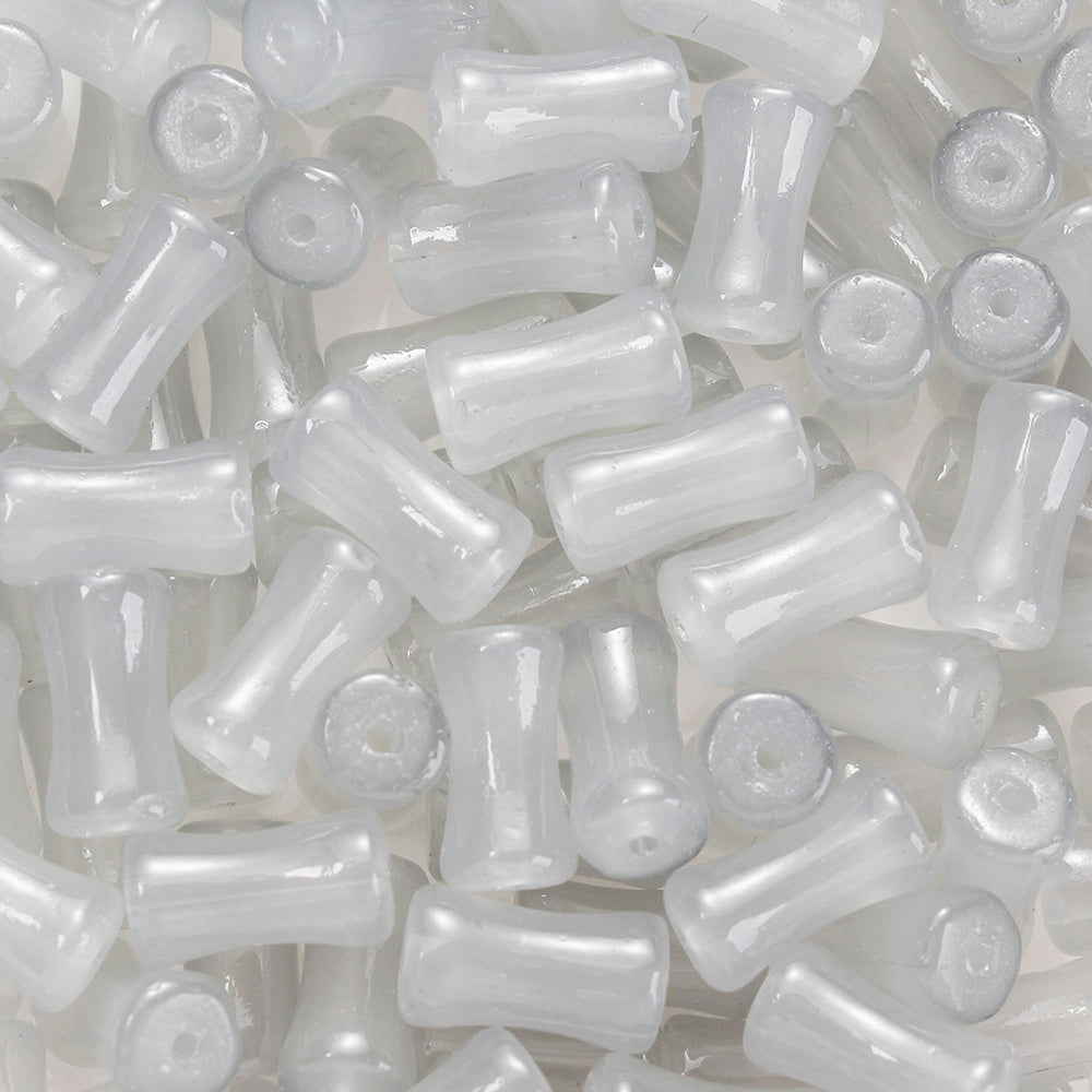 200pcs 6x12mm Glass Bamboo Tube Beads