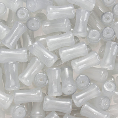200pcs 6x12mm Glass Bamboo Tube Beads