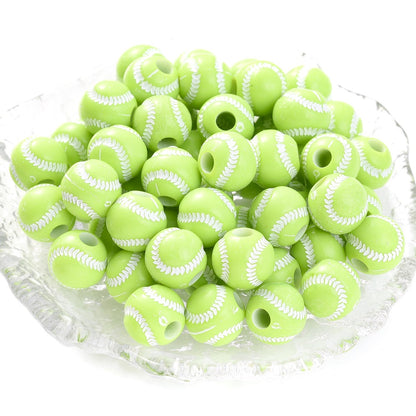 50pcs 39 Styles Mixed Sports Ball Beads