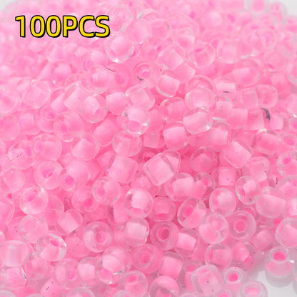 100pcs 4mm Vibrant Czech Glass Seed Beads