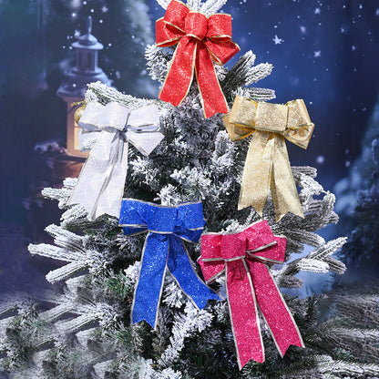 Colorful Glitter Christmas Ribbon Bows