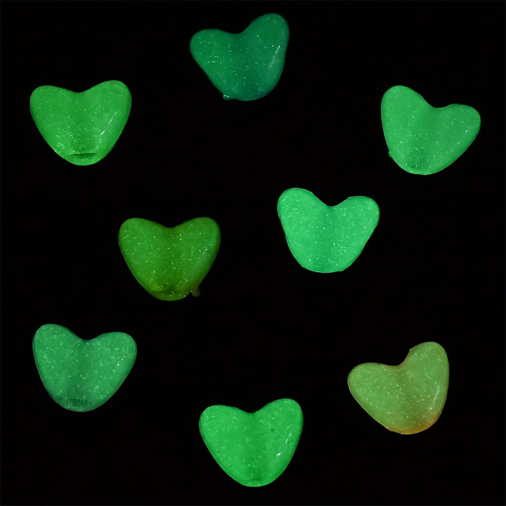 Luminous Star and Heart Acrylic Spacer Beads