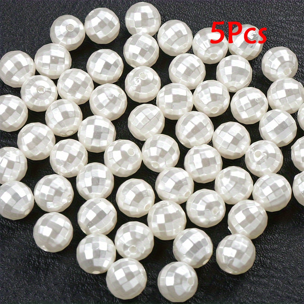 White Acrylic Ball Beads