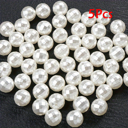 White Acrylic Ball Beads