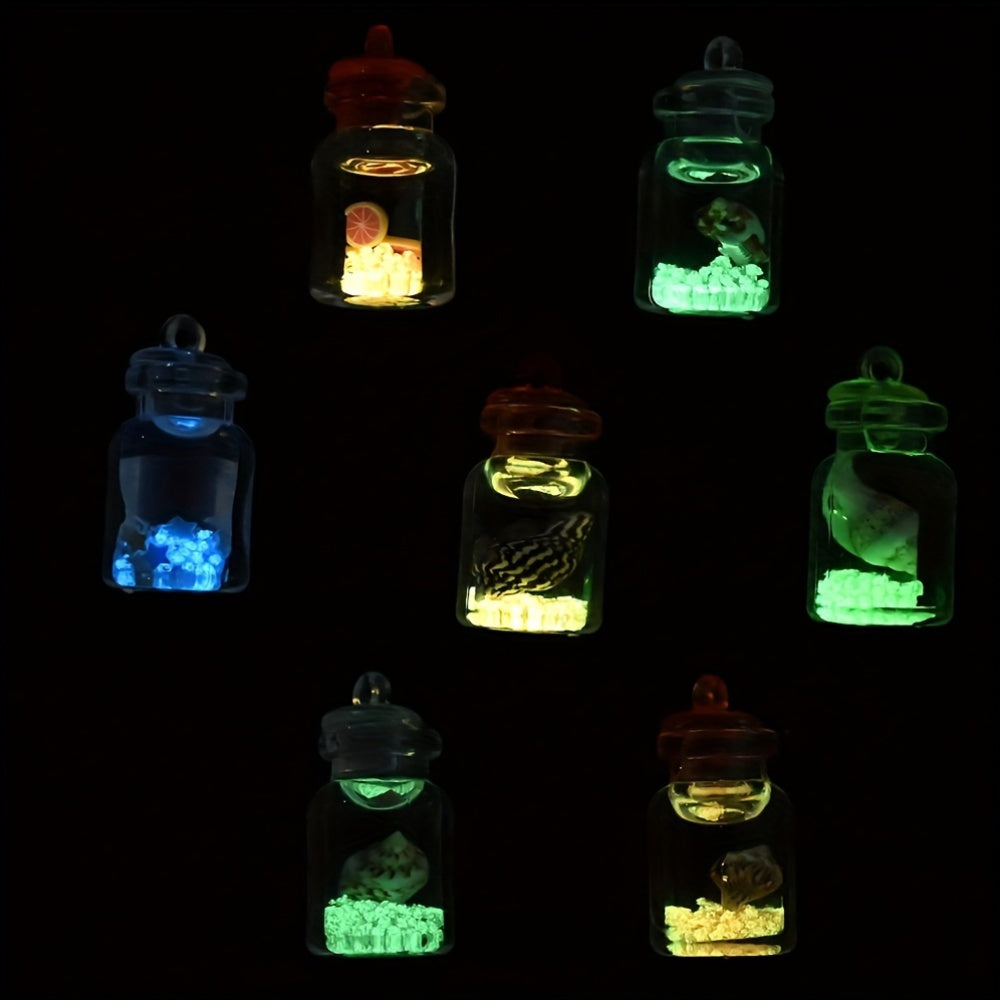 Luminous Bottle Macaron Pendants