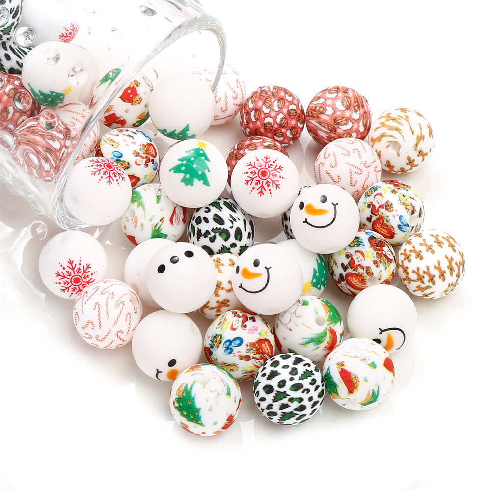 Christmas Silicone Beads