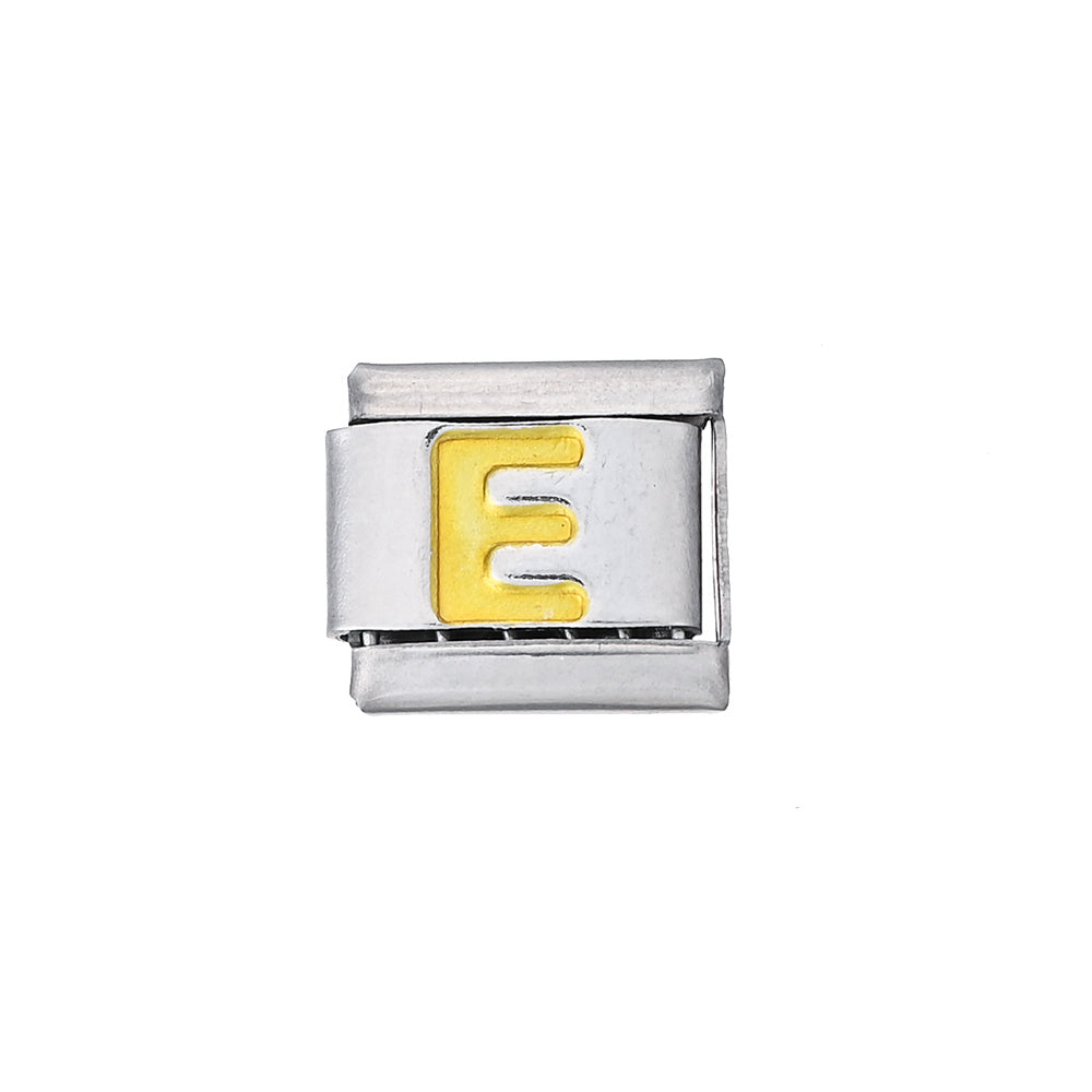 A-Z English Letter Stainless Steel Italian Charm Links
