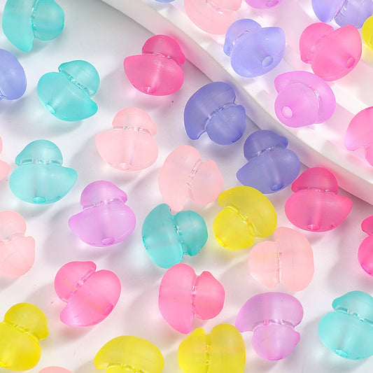 Colorful Transparent Duckling Acrylic Spacer Beads