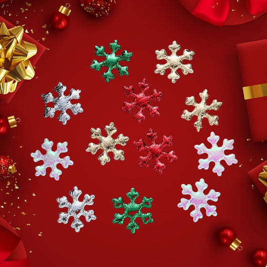 Christmas Snowflake Embroidered Patches