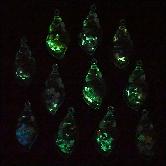 Luminous Transparent Resin Pendants