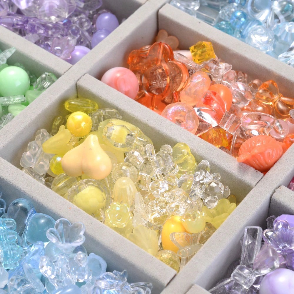 3-6 Colors 6-22mm Acrylic Beads