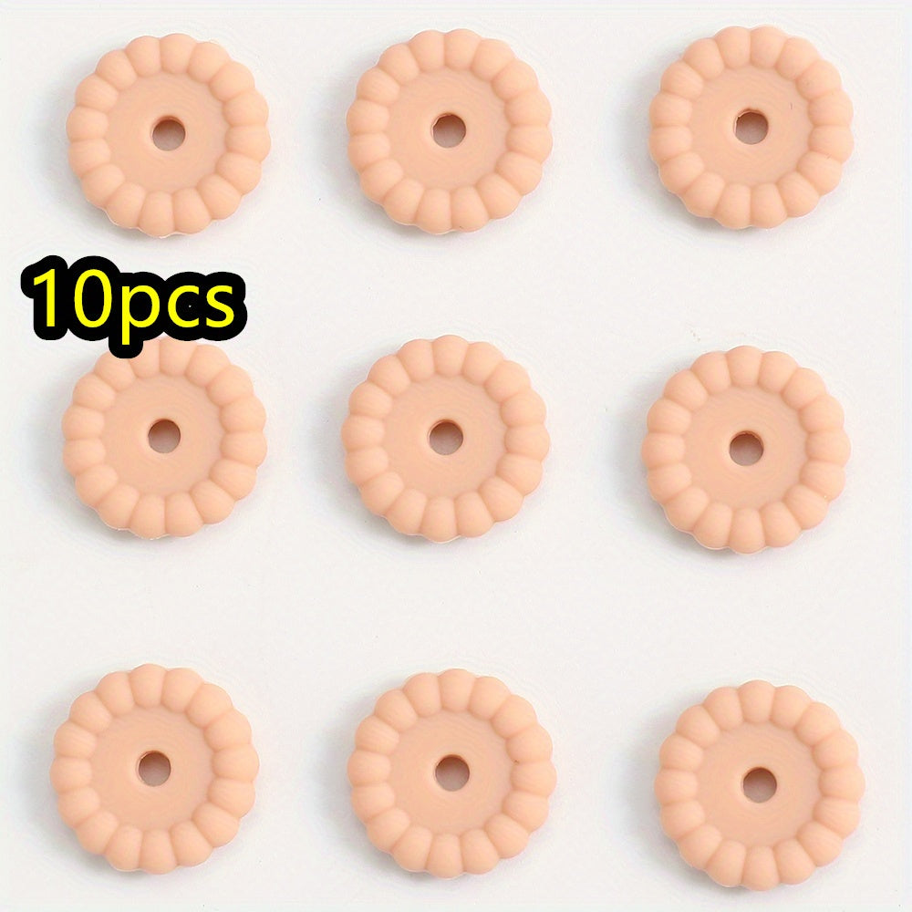 10pcs/set 12/15mm Round Silicone Beads