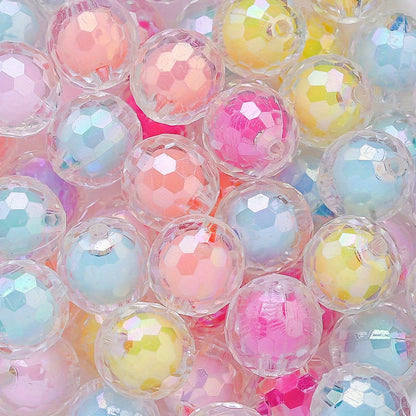 10pcs 16mm Y2K Disco Ball Acrylic Beads