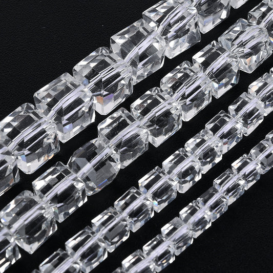 6/8/10/12mm Cubic Glass Beads