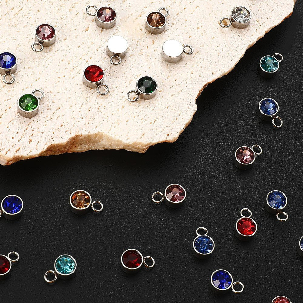 Birthstone Alloy Pendants