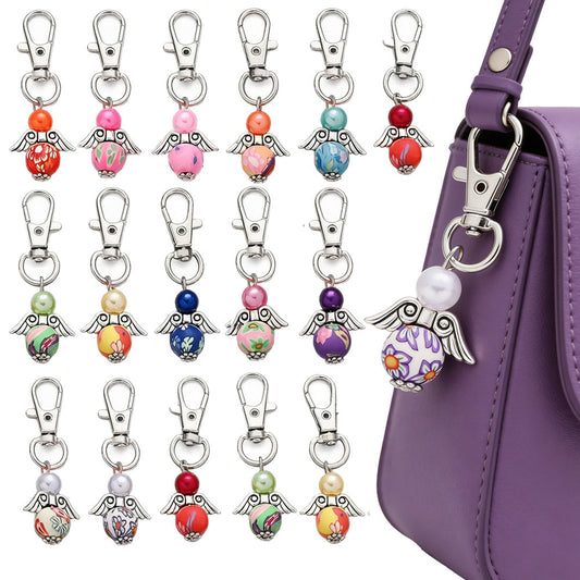 24PCS Random Mix Angel Mini Keychain Set