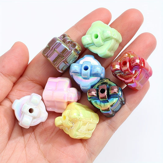 Gift Box Shape Acrylic Beads