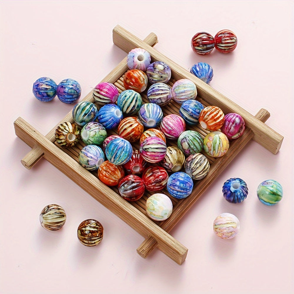 30PCS Acrylic Pumpkin Bead Set