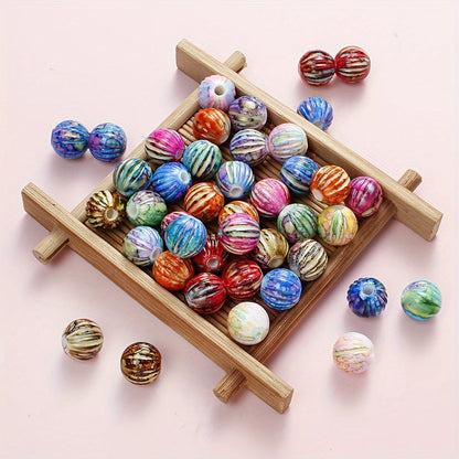 30PCS Acrylic Pumpkin Bead Set