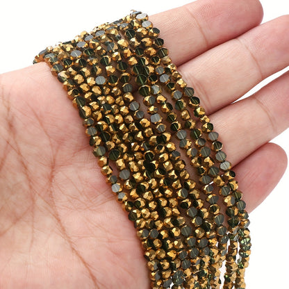 75PCS 4mm Wheel-Shaped Glass Bead Set