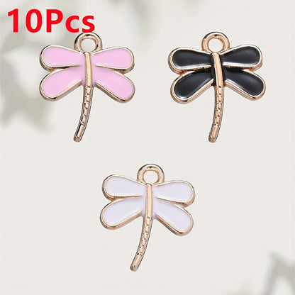 Dragonfly Oil Drop Pendant Charms