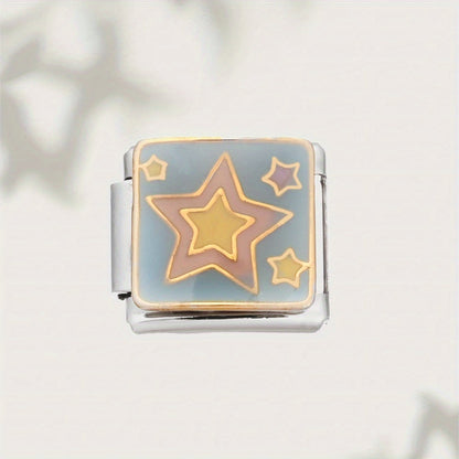 1pc Sun Star Moon Dark Cloud Television Charm Bead