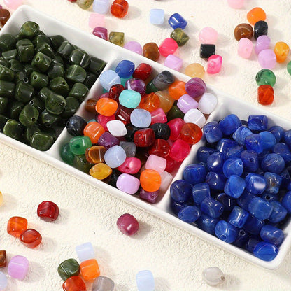 Vivid Acrylic Diamond Spacer Beads