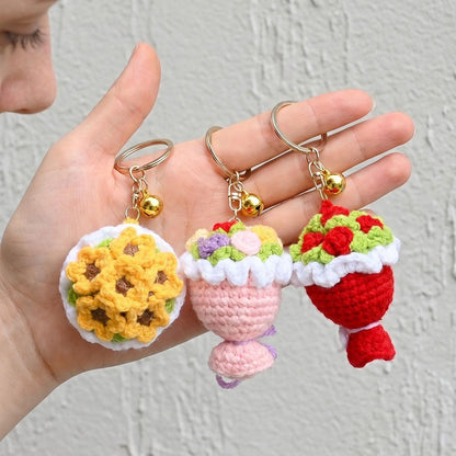 1/3-Piece Stuffed Plant Flower Charms