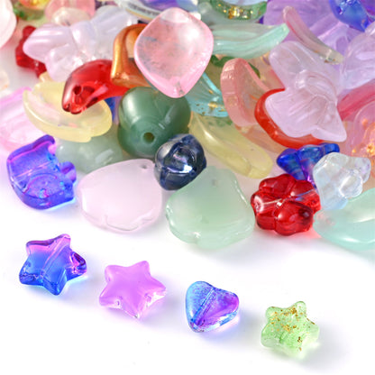 Mixed Style Glass Loose Beads