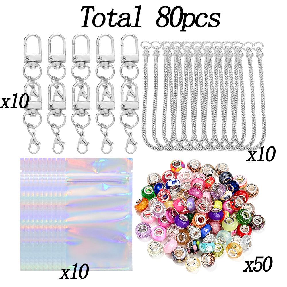 Beadable Chain Keychain Set
