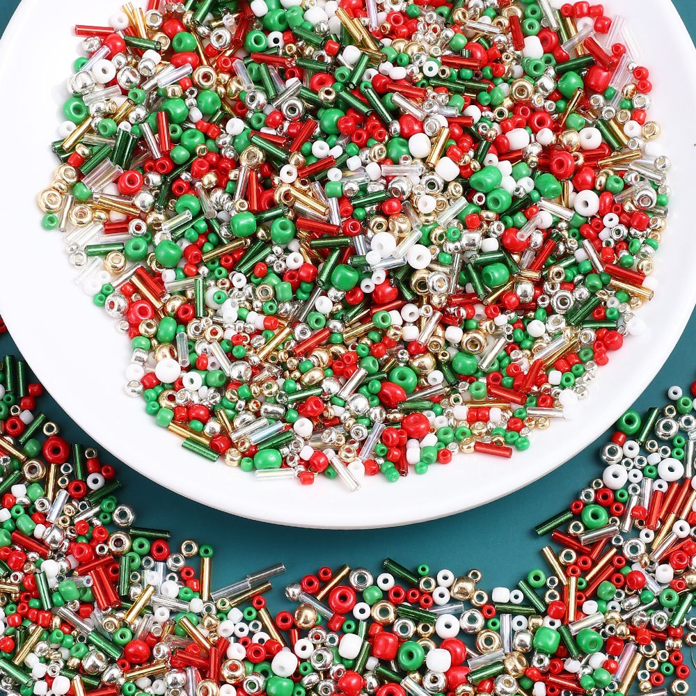 Christmas Glass Seed Beads