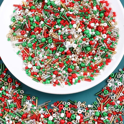 Christmas Glass Seed Beads