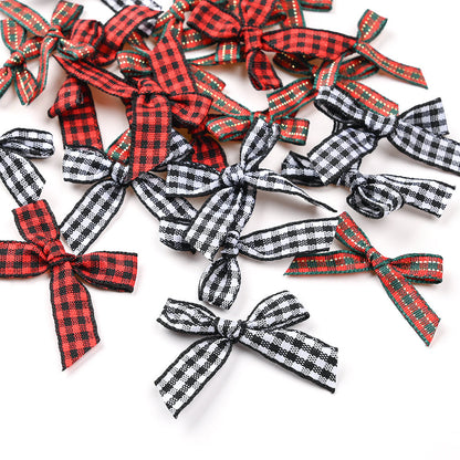 Christmas Plaid Bow Embellishments