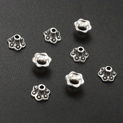 50pcs Alloy Morning Glory Spacer Beads