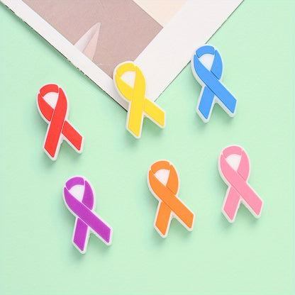 Cancer Awareness Ribbon Focal Beads