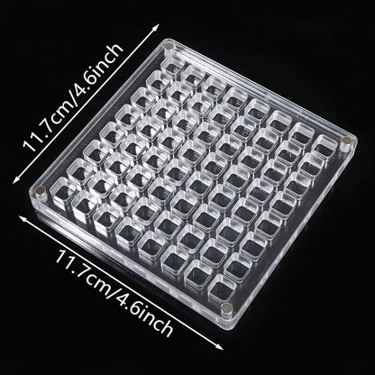 Transparent Multi-Compartment Plastic Display Box