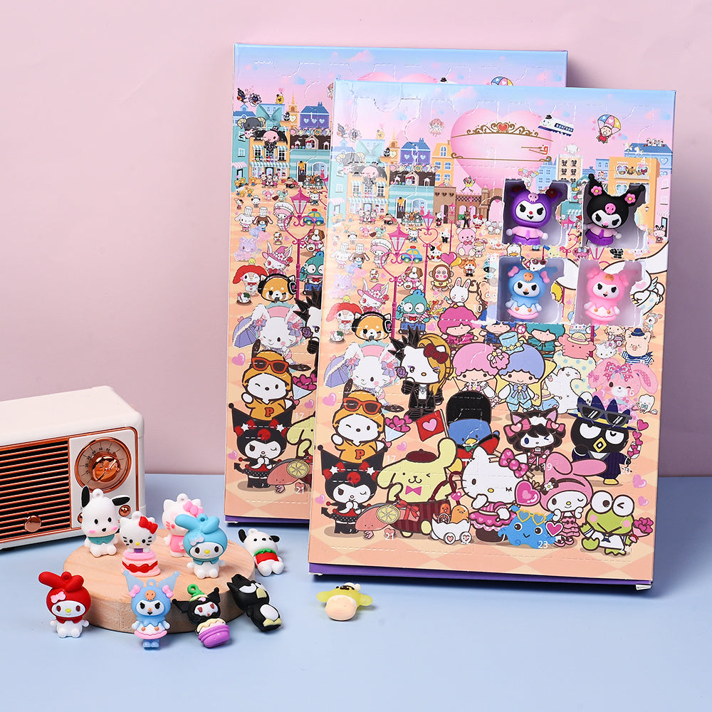 Anime Character Advent Countdown Keychain Box